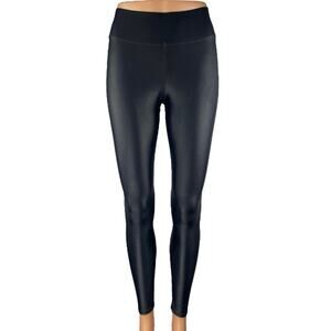 Carbon38 Women's Black Mid Rise Yoga Workout Running Athletic Leggings Pants S